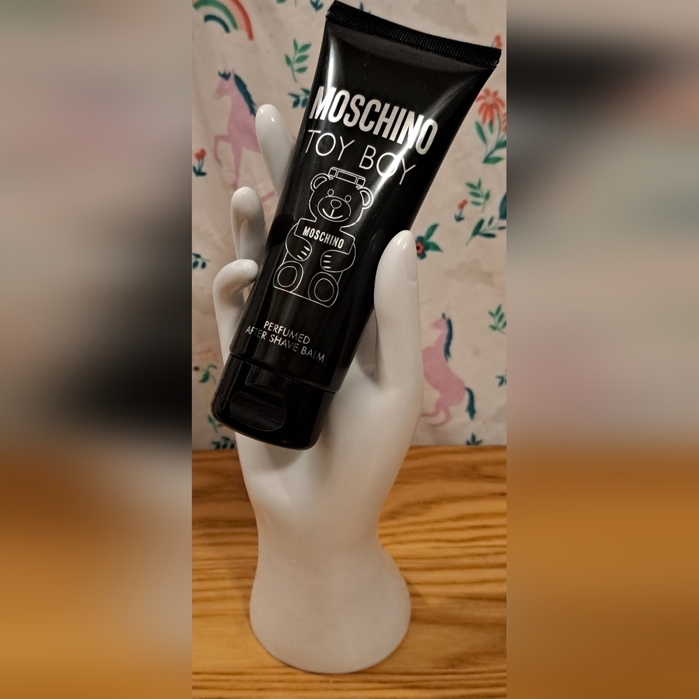 NIB Moschino Toy Boy Perfume Aftershave Lotion Balm Self Care Skin Shave Face